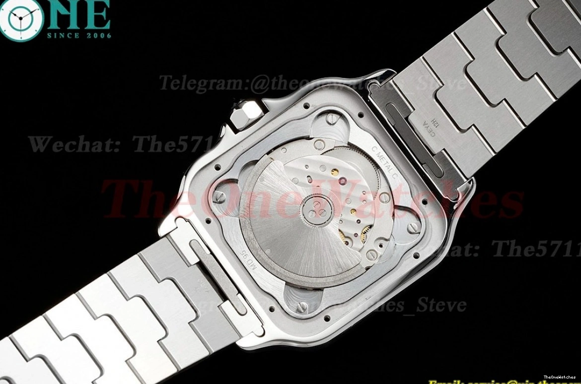 SS SS Santos Cartier XL 40mm MY9015 AF Green De Dial 0522
